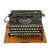 Original German WWII Rare 1943 Produced SS Groma Model T Typewriter by G.F. Grosser Fabrik für Büromaschinen Serial 242721 in Case Original Items