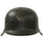 Original German WWII Luftwaffe M42 Single Decal Helmet with Post War Replaced Liner Leather - Size 66 Shell Original Items