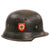 Original German WWII M34 Civic Square Dip NSDAP Double Decal Police Steel Helmet with 56cm Liner - Ordnungspolizei Original Items