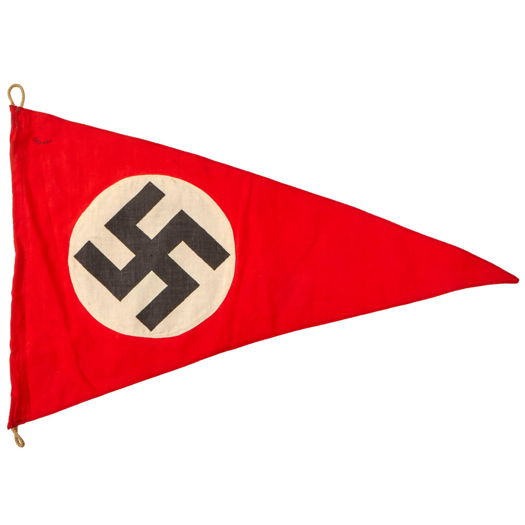 DRAFT Original German WWII Large NSDAP Political National Pennant Flag - 18" x 27" (Copy) Original Items