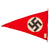 DRAFT Original German WWII Large NSDAP Political National Pennant Flag - 18" x 27" (Copy) Original Items