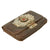 Original German WWII Souvenir Reptile Skin Wallet with Attached Visor Cap Wreath and Cockade Insignia Original Items
