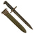 Original U.S. WWII M1 Garand 10 inch Bayonet by Oneida Limited with M7 Scabbard - Dated 1943 Original Items