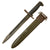 Original U.S. WWII M1 Garand 10 inch Bayonet by Oneida Limited with M7 Scabbard - Dated 1943 Original Items