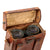 Original Imperial German WWI Fernglas 08 Binoculars by Emil Busch with Leather Case - Dated 1917 Original Items