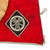 DRAFT Original German WWII NSKK Vehicle Staff Car Pennant Flag with Faux Leather Trim - 6 ⅝" x 12" (Copy) Original Items