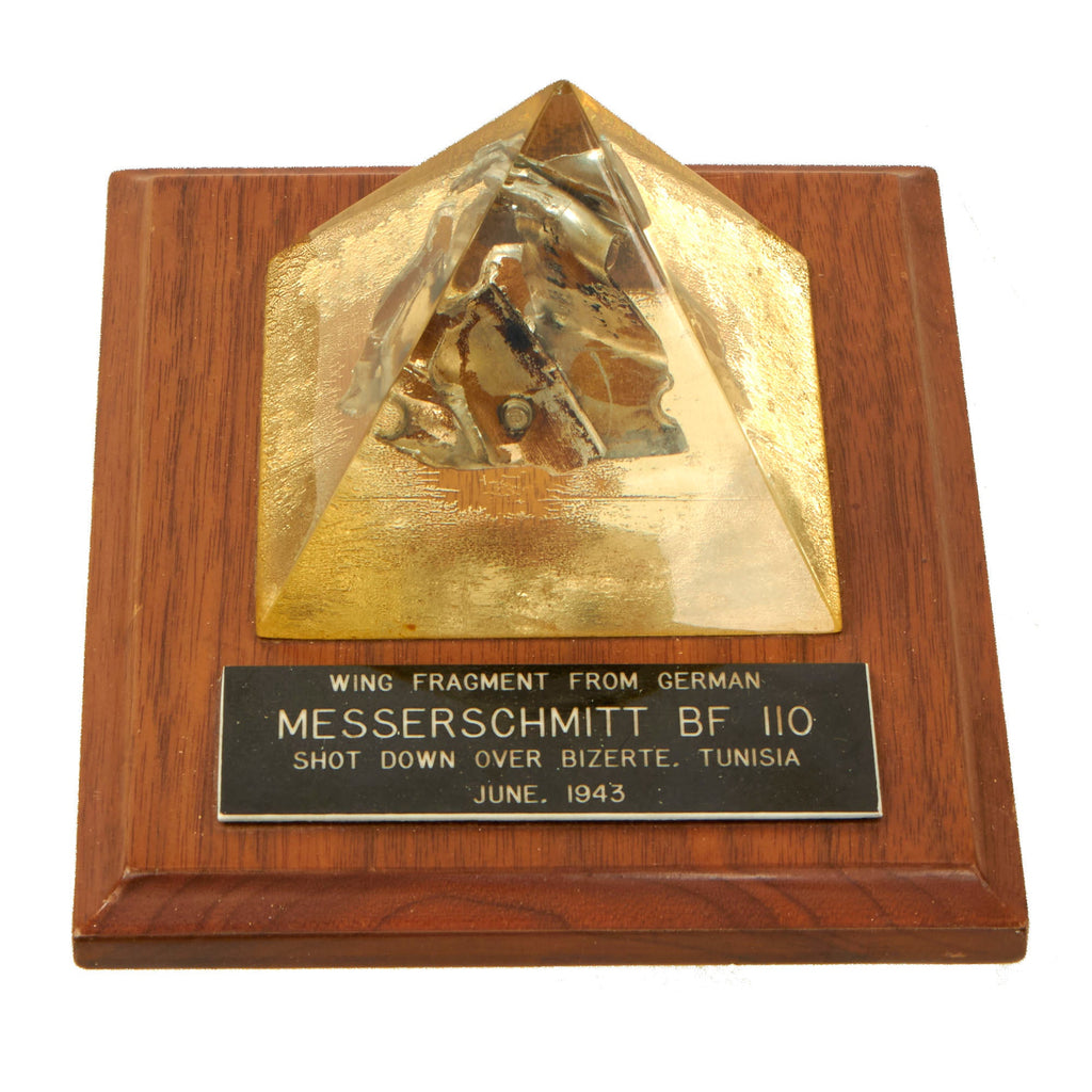 Original German WWII Wing Fragment from Messerschmitt Bf 110 Shot Down over Bizerte, Tunisia in June 1943 Original Items