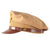 Original U.S. WWII USAAF Named Summerweight Tan Crusher Cap with Philadelphia Quartermaster Depot Stamp - E.T. Cainer - Size 7 ¼ Original Items