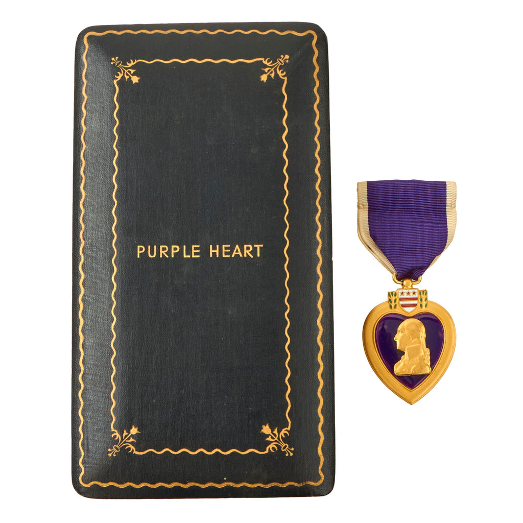 Original U.S. WWII Numbered Purple Heart Medal in Original Presentation Case - #340389 Original Items