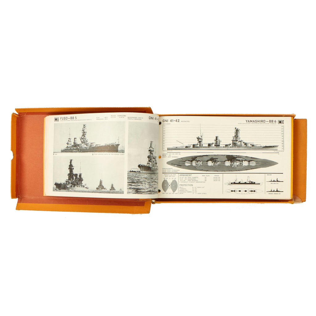 Original U.S. WWII Office of Naval Intelligence ONI 41-42 Japanese Naval Vessels Identification Guide Book Original Items