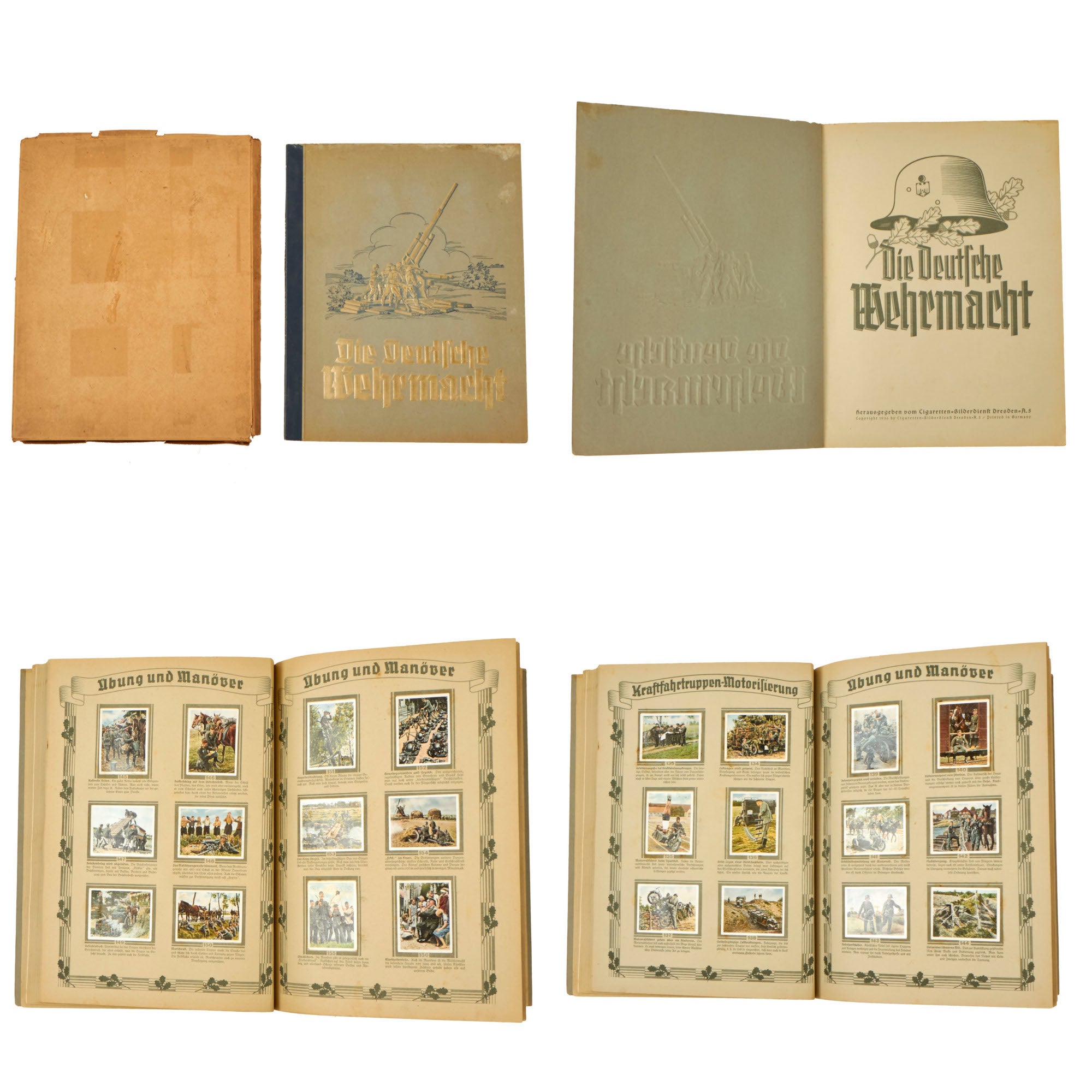 Original German WWII Die Deutsche Wehrmacht 1936 Cigarette Card Album –  International Military Antiques