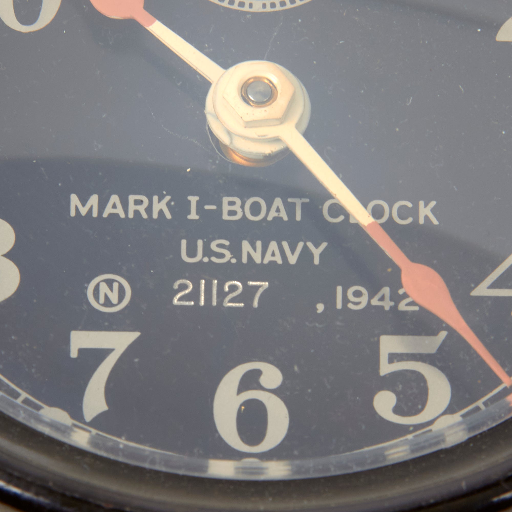 Original WWII U.S. Navy Type Mark I Boat Clock by Seth Thomas with