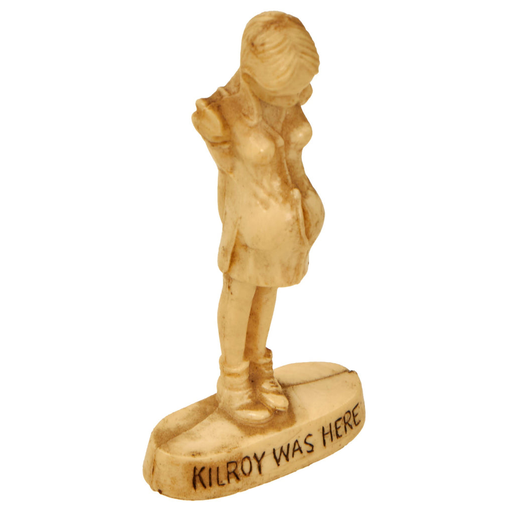 Original U.S. WWII Era “KilRoy Was Here” Small Pregnant Figurine by Hartland Plastics Original Items