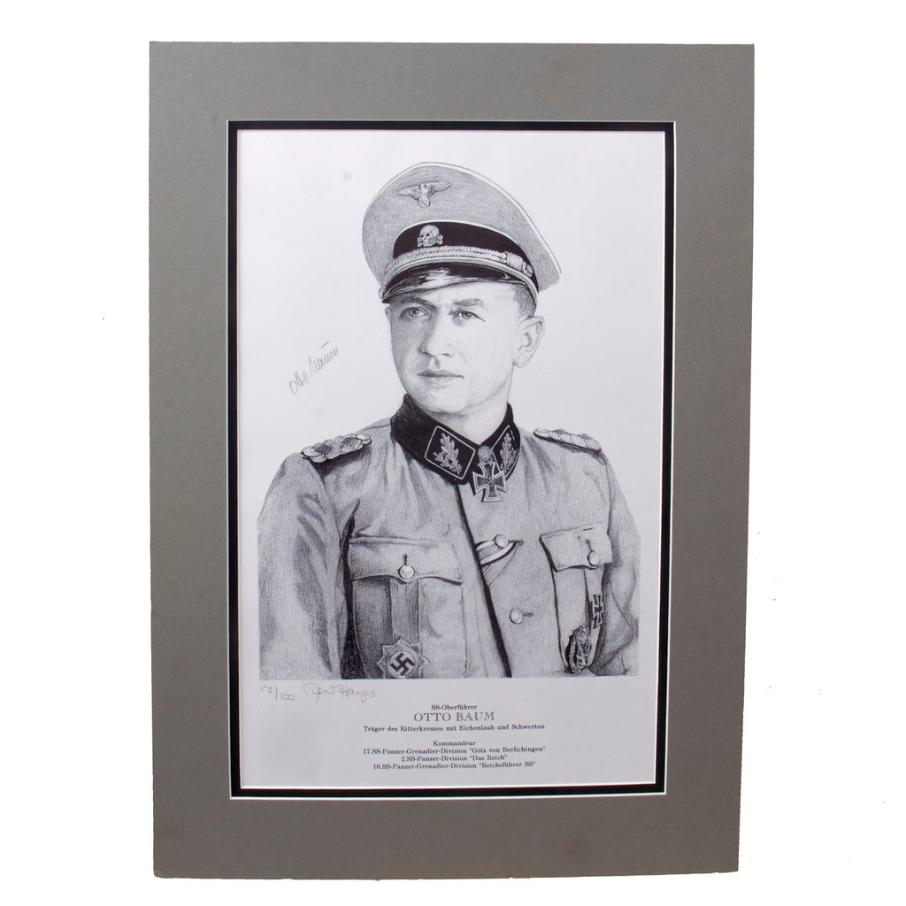 Original Signed Limited Edition Print: Otto Baum by Ren Hayes Signed by Otto Baum - 15 x 21½” - 17/100 Original Items