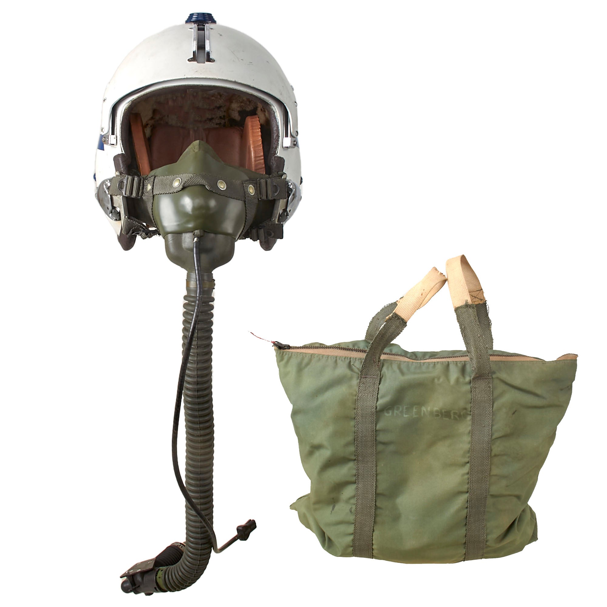 Original U.S. Vietnam War USN Pilot APH-6A Flight Helmet with