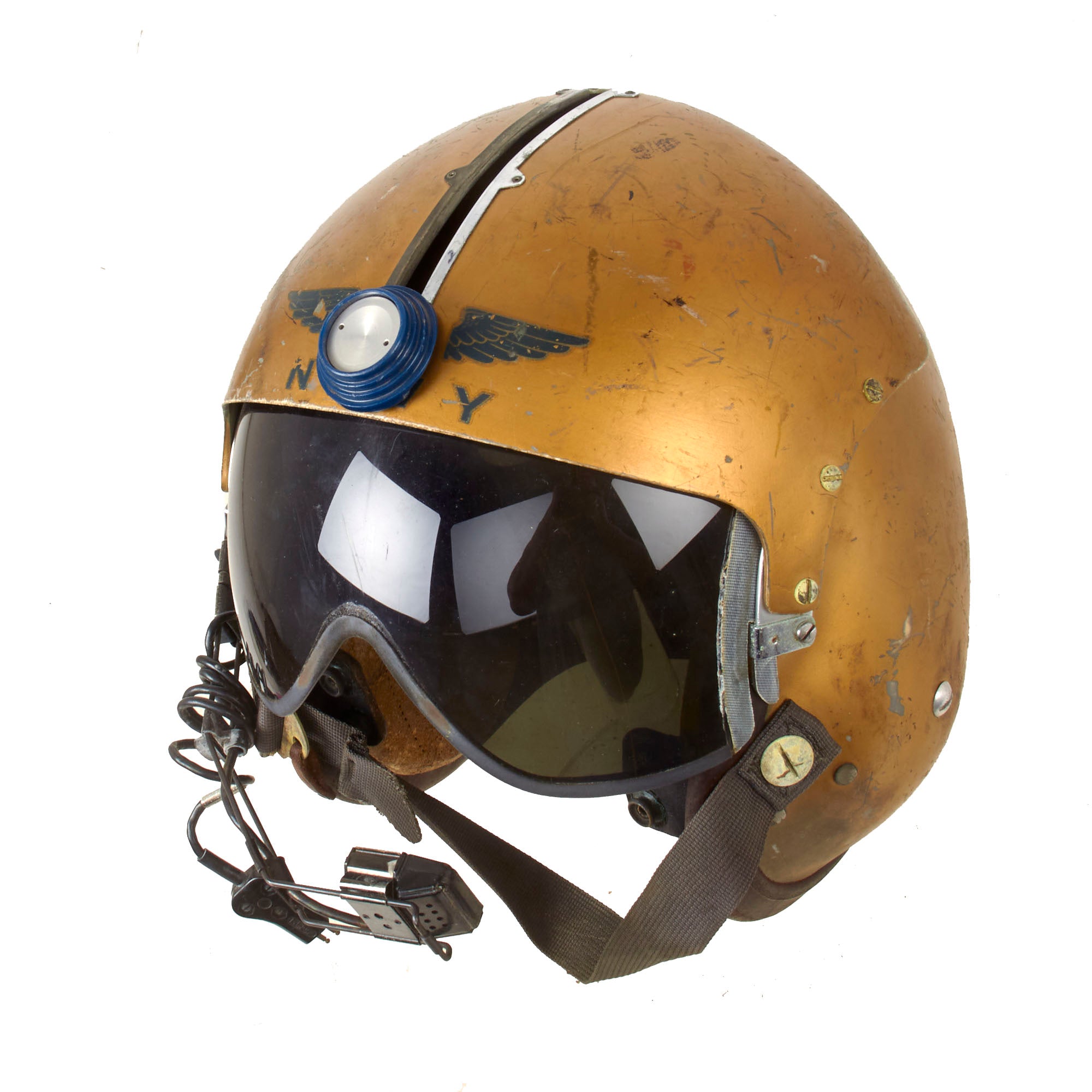 Ww2 Used Flight Helmet Original Navy USN Late 1950s APH-5 Flight Helmet With Adjustable International Military Antiques Ww2 Used Flight Helmet Original Navy USN Late 1950s APH-5 Flight Helmet With Adjustable International Military Antiques