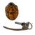 Original U.S. WWII Inert MkII Yellow Early War High Explosive Pineapple Grenade with M10A2 Fuze in Husk Original Items