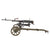 Original Chinese Cold War 1955 Dated Type 53 SG-43 Goryunov Display Machine Gun with Wheeled Mount, Ammo Chest, and Display Ammo Belt Original Items