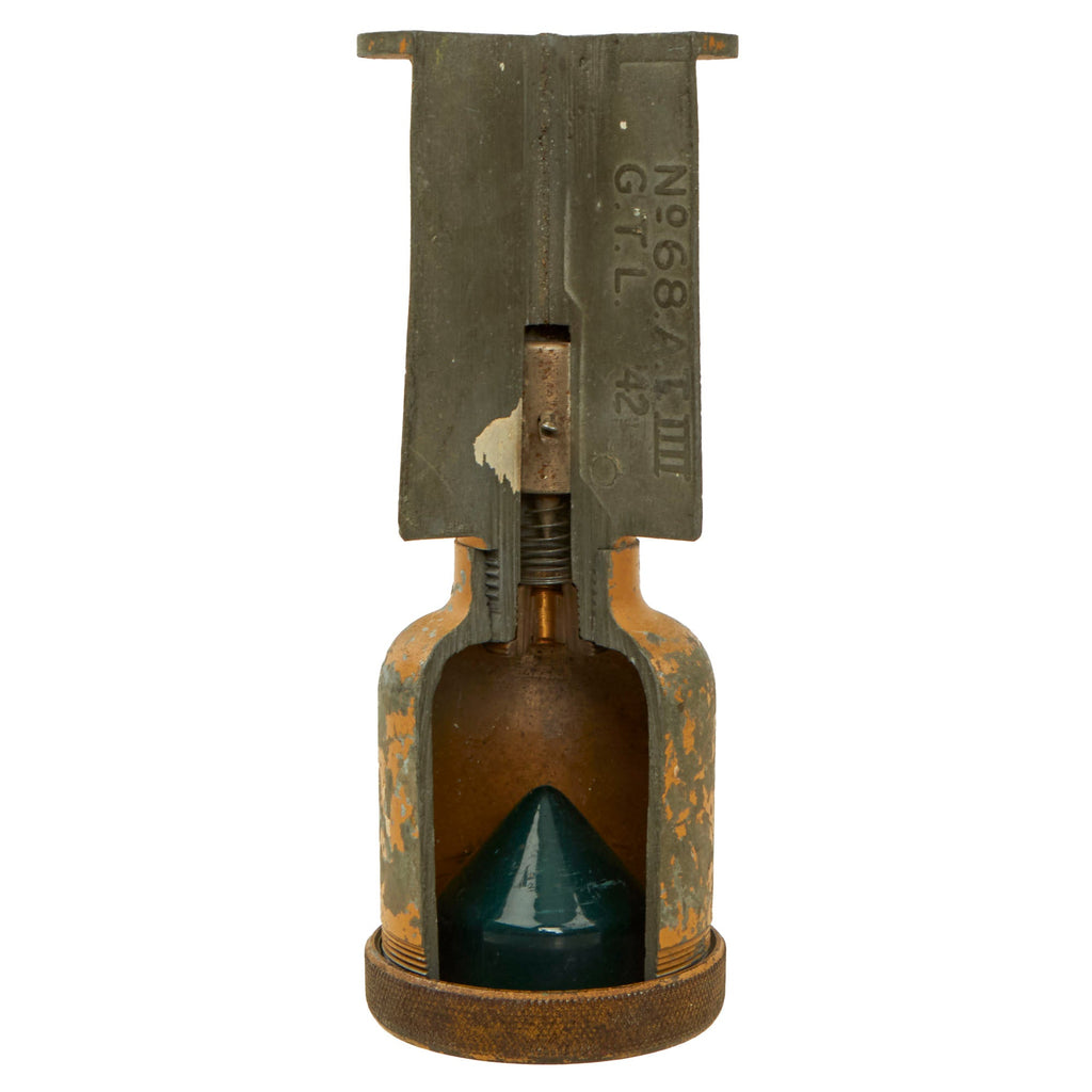 Original British WWII 1942 Dated No. 68 AT Mk IIII Anti-Tank Grenade Cutaway with Retained Tag - Inert Original Items