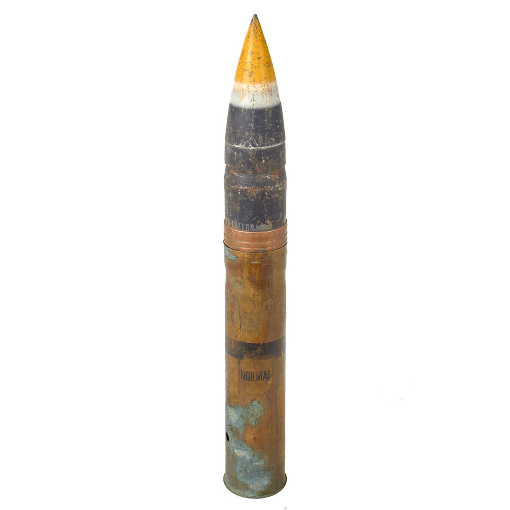 Original U.S. WWII Inert 75mm M61 High Explosive Sherman Tank Round M5A1 Armor Piercing Mk 29 Mod 2 Projectile Original Items