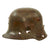 Original Imperial German WWI M1916 Shrapnel-Damaged Stahlhelm Helmet Sent Home by U.S. Soldier with Address on Detached Liner Pads - Stamped BF 64 Original Items