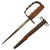 Original U.S. WWI M1917 Knuckle Duster Trench Knife with Original Broken Scabbard Original Items