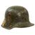 Original German WWI U.S. 32nd Division-Captured Splotch Camouflage-Painted M16 Stahlhelm Helmet Sent Home by Distinguished Service Cross & Croix de Guerre Recipient Sergeant Ted Gariepy - Outstanding Original Items