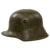 Original German WWI U.S. 32nd Division-Captured Splotch Camouflage-Painted M16 Stahlhelm Helmet Sent Home by Distinguished Service Cross & Croix de Guerre Recipient Sergeant Ted Gariepy - Outstanding Original Items