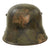 Original Imperial German WWI M16 Stahlhelm Helmet Shell with Panel Camouflage Paint & M17 Liner Band by Gebrüder Bing A.G. - Very Rare Maker Original Items