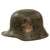Original Imperial German WWI M16 Stahlhelm Helmet Shell with Panel Camouflage Paint & M17 Liner Band by Gebrüder Bing A.G. - Very Rare Maker Original Items