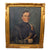 Original British Crimean War Era Framed Portrait of Hussar with Swagger Stick & Pouch Belt by F. Holtmann - Dated 1856 - 28½ x 34” Original Items