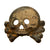 Original German Pre WWII Early SS "Danziger" Style Totenkopf "Death's Head" Cap Badge Original Items