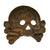 Original German Pre WWII Early SS "Danziger" Style Totenkopf "Death's Head" Cap Badge Original Items