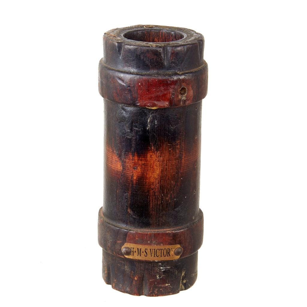 Original British Napoleonic Wooden Keg Made from Wood of the HMS Victory Original Items