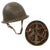 Original South African M1963 South African Defense Force Helmet - Full Liner & Chinstrap Original Items