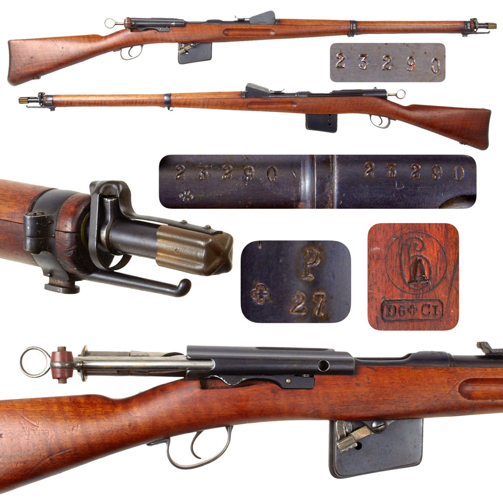 Original Swiss First Model 1889 Schmidt-Rubin Magazine Infantry Rifle with Figured Stock and Excellent Bore - Matching Serial 23290 Original Items