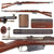 Original German M1891 Argentine Mauser Rifle by Ludwig Loewe Made in 1895 with Figured Butt Stock - Matching Serial L 9386 Original Items