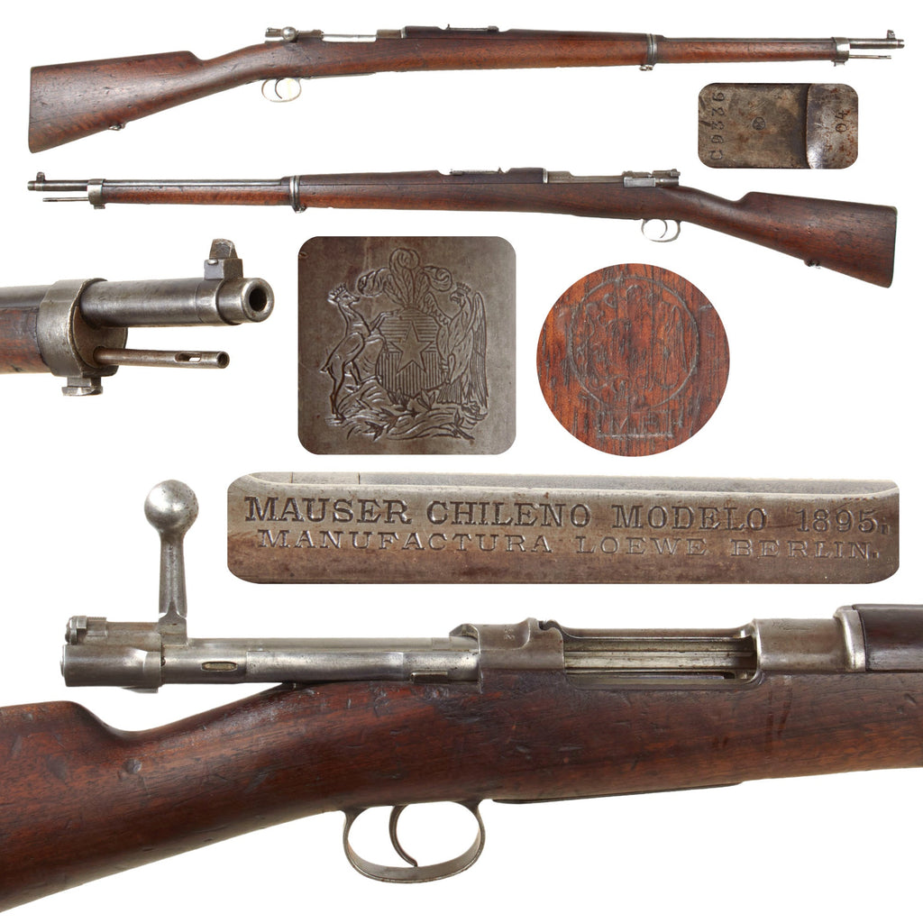 Original German Model 1895 Chilean Contract Mauser Rifle by Ludwig Loewe Berlin Converted to 7.62 NATO - Serial G 1675 Original Items