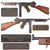 Original U.S. WWII Thompson M1A1 Display Submachine Gun Serial 96988 with Magazine - Original WWII Parts Original Items