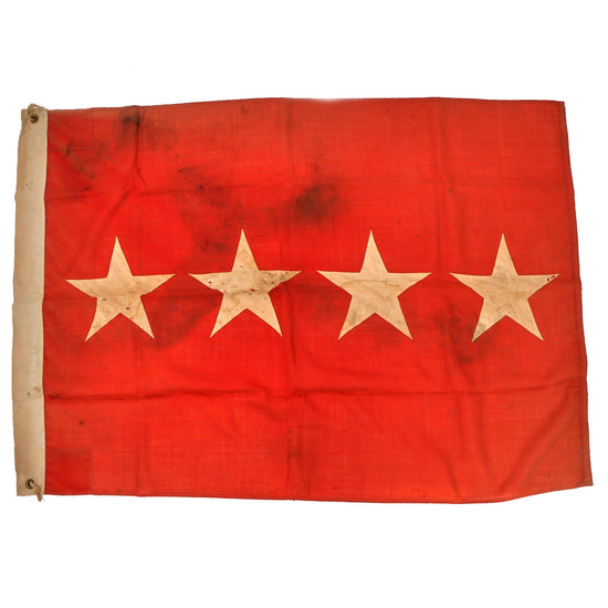 Original U.S. Korean War Era Four Star General’s Command Flag - 3 x 4 Feet Original Items