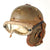 Original U.S. WWII M38 Tanker Helmet by Rawlings with T-17-D Handset, R-14 Headphones, Throat Mic and Early Polaroid Goggles Original Items