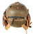 Original U.S. WWII M38 Tanker Helmet by Rawlings with T-17-D Handset, R-14 Headphones, Throat Mic and Early Polaroid Goggles Original Items