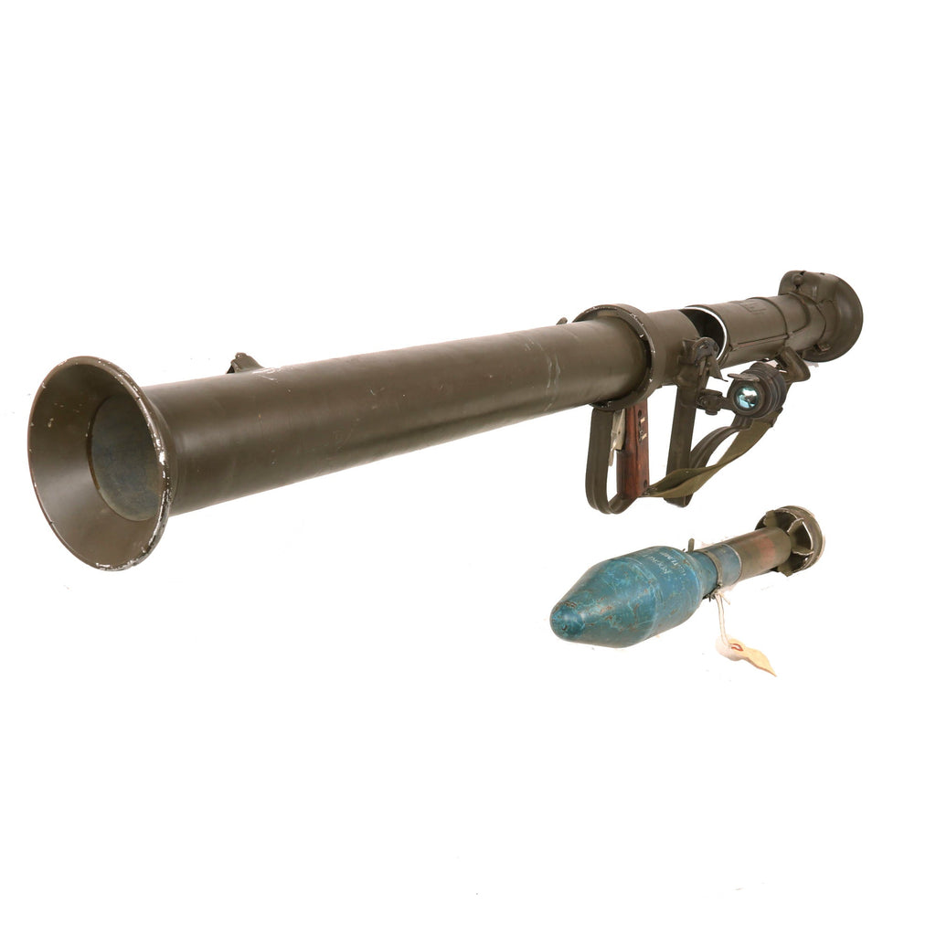 Original U.S. M20 A1 B1 3.5 Inch Super Bazooka Deactivated Rocket Launcher by Birtman Elec. Co. with Inert Practice Rocket and Sling Original Items