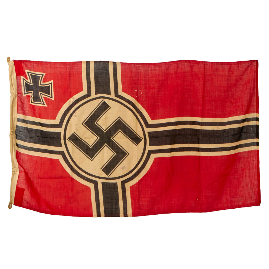 Original German WWII Service Used 100cm x 170cm National Battle Flag by WFT - Reichskriegsflagge Original Items