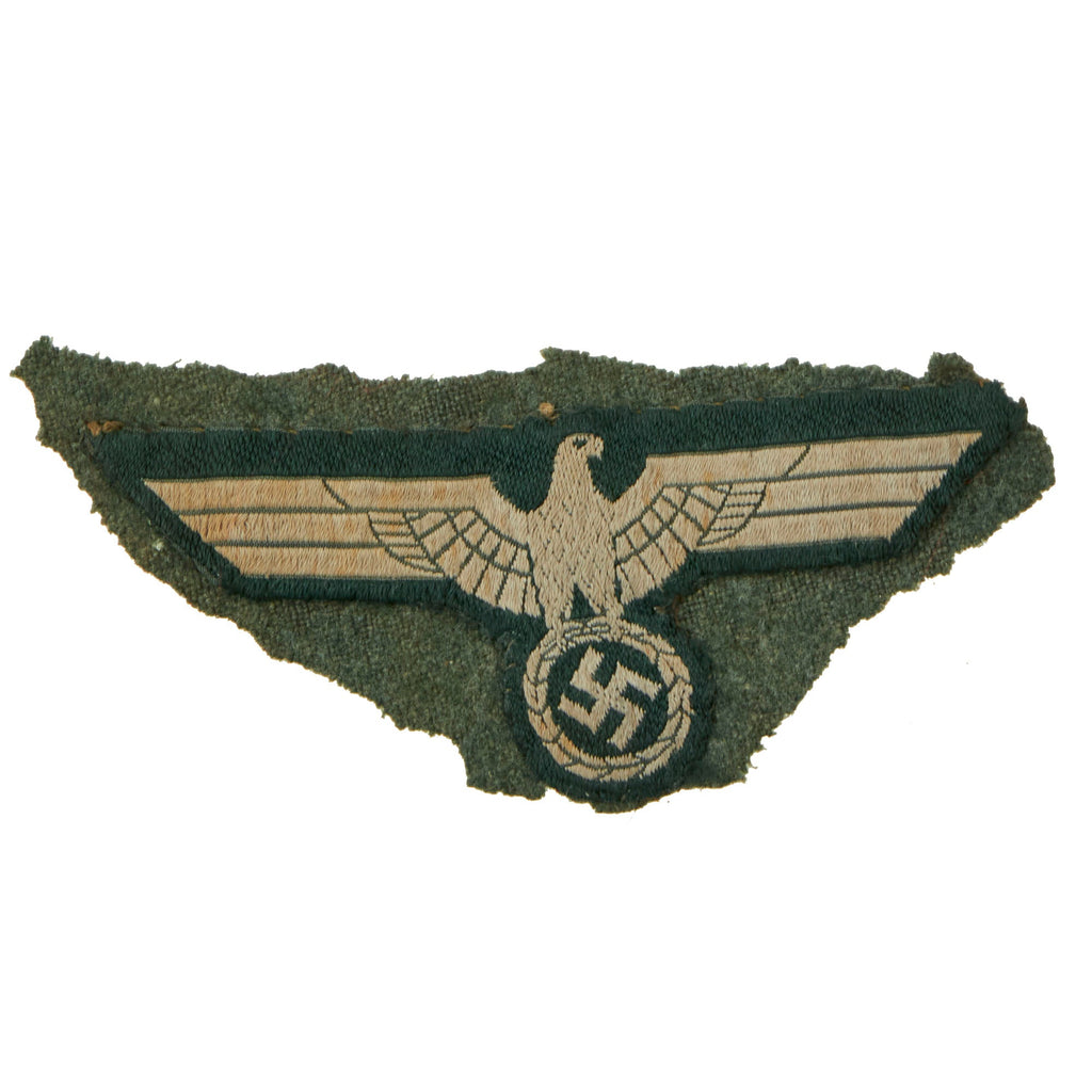 Original German WWII Heer Army EM/NCO BeVo Breast Eagle - Wool M36 Tunic Cut Off Original Items