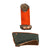 Original German WWII Gendarmerie Rural Police Meister NCO Collar Tab and Shoulder Board - Uniform Cut Off Original Items