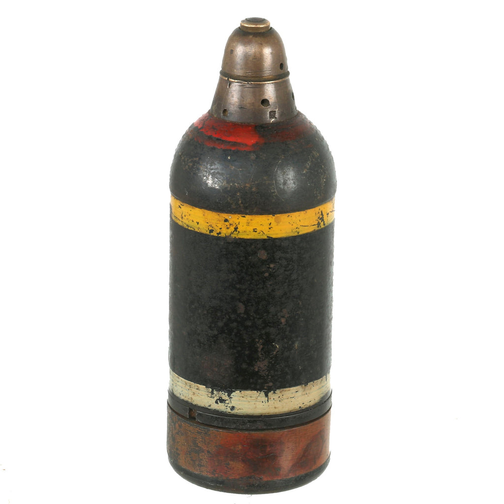 Original Japanese WWII Type 89 Knee Mortar 50mm Grenade Discharger Inert Round - Dated 1942 Original Items