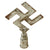 Original German WWII NSDAP National Socialist Party Nickel Plated Brass Flag Pole Finial Original Items