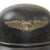 Original German WWII M38 Luftschutz Beaded Gladiator Air Defense Helmet with Single Piece Shell, Liner, and Chinstrap Original Items