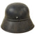 Original German WWII M38 Luftschutz Beaded Gladiator Air Defense Helmet with Single Piece Shell, Liner, and Chinstrap Original Items